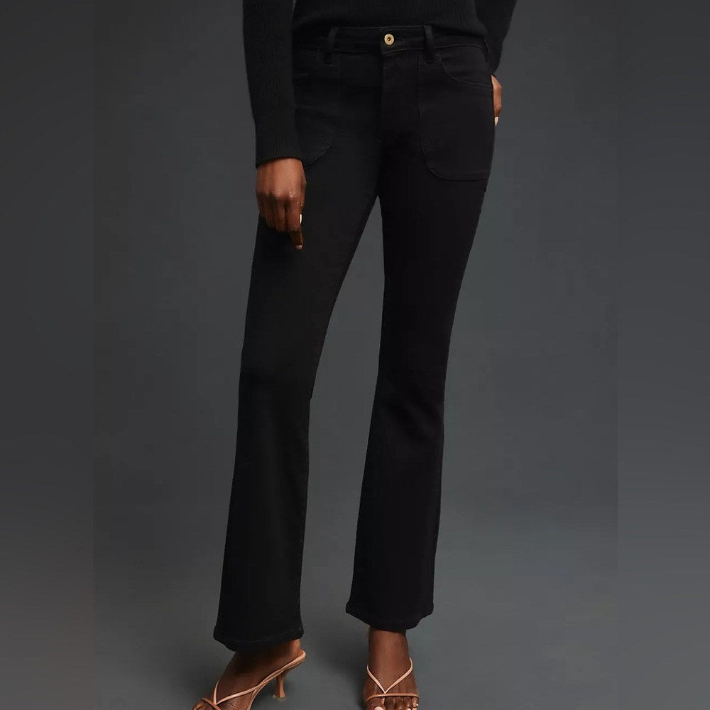 • The Icon Flare black wash Jeans by Pilcro •